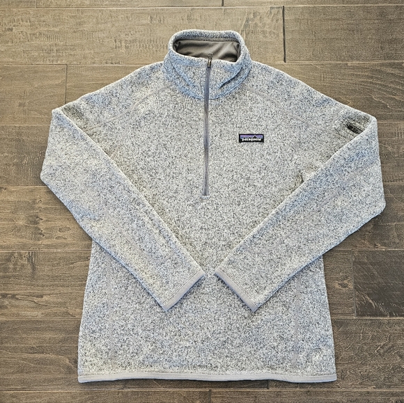 Patagonia Women's Better Sweater 1/4 Zip Pullover Burch White -  Sz Small - Picture 7 of 13
